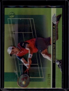 2024 Topps Chrome Tennis Lime Green Refractors #12 Yoshihito Nishioka - Picture 1 of 2