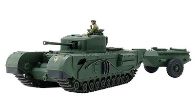 1/48 Military Miniature No.94 British Tank Churchill Mk.7 Crocodile Plastic Mode - Image 1 of 4