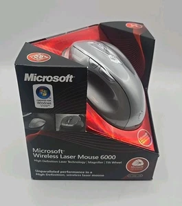[NEW/SEALED] Microsoft Wireless Laser Mouse 6000 Silver 1053 (B5V-00001) - Picture 1 of 4