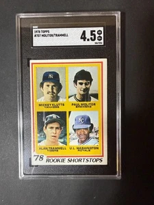 1978 Topps - Rookie Shortstops Paul Molitor, Alan Trammell, U.L. Washington #707 - Picture 1 of 2