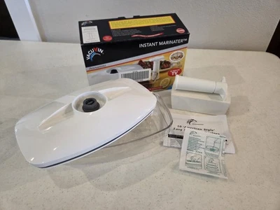 Vacuvin Instant Marinater 2,5 pintas plato al vacío marina y ablanda en minutos Foto 1 de 4