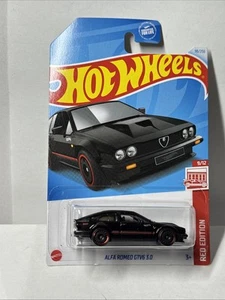 Hotwheels 1/64 🇨🇵 Alfa Roméo Gtv6 3.0 Target Red Édition Mainline 2025 9/12 - Imagen 1 de 6