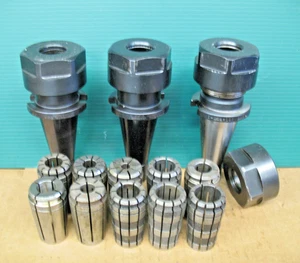 NMTB40 QUICK CHANGE TOOL HOLDERS 3 PCS KENNAMETAL + 10 TG-100 COLLETS + NUT - Picture 1 of 3