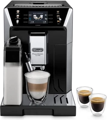 DE'LONGHI Kaffeevollautomat PrimaDonna ECAM550.65.SB Milchaufschäumdüse Schwarz - Bild 1 von 4