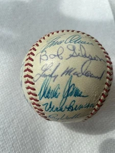1963 St. Louis Cardinals Team Signed Baseball Stan Musial ,Gibson,broglio,flood - Picture 1 of 6