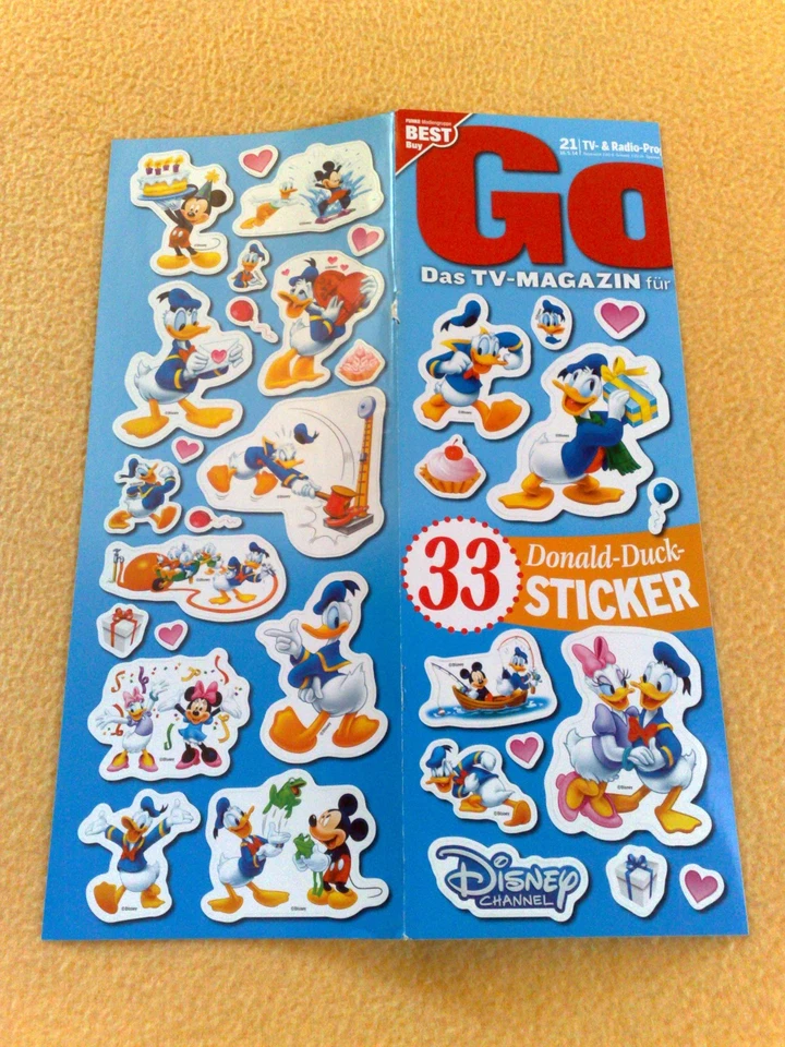 Sticker Gong Donald Duck Aufkleber 33 Stück - Bild 1 von 1