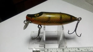 PAW PAW "MASTER WIGGLER",GOLD SCALES'PIKE' PATTERN. RARE "SINKER",USED, VGC - Picture 1 of 5