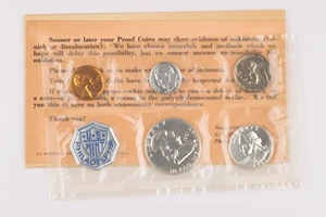 1961 United States Mint Silver Proof Set Original Opened Envelope Franklin Linc - Picture 1 of 15