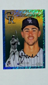 2023 Topps Chrome Platinum Anniv, - Nolan Jones #37 Blue Shimmer Refractor /100 - Bild 1 von 4