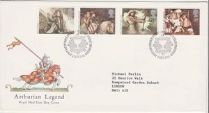 GB Stamps First Day Cover Arthurian Legend, Sword, Shield, Wizard magic SHS 1985 - Picture 1 of 1