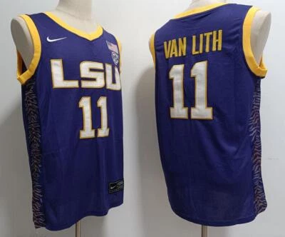 Hailey Van Lith LSU Tigers Men Jersey - All Stitched Blue