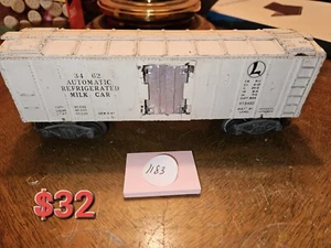 OPERATING O GUAGE MILK CAR, NO MILK BARRELS, LIONEL - Picture 1 of 1