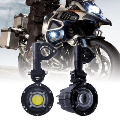 LED Auxiliary Lights for BMW R1200GS R1100GS F700GS K1600 Spot Driving Fog Lamps - Image 1 of 4