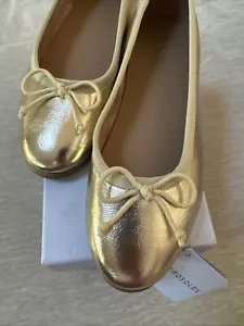 Aerosoles Damen Ballerinas Schuhe Gold Größe 5,5 Neu - Bild 1 von 7