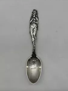 1893 MISS CHICAGO WORLDS FAIR GORHAM STERLING SPOON DEPICTING FIRE OF 1871 B112 - Picture 1 of 6