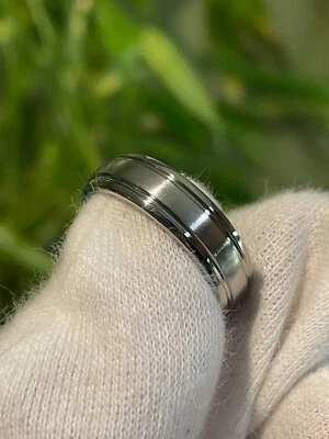 Men's Titanium Ring, 6mm Width, Wedding Band, Non-Traditional - Image 1 of 4