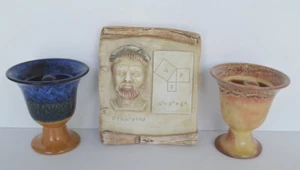 Pythagoras sculpture Pythagorean two cup of justice set - Picture 1 of 3