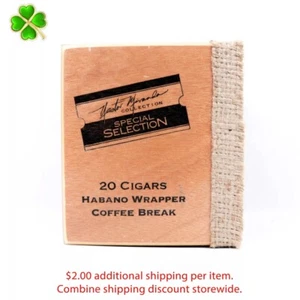 Nestor Miranda Collection Coffee Break Empty Wood Cigar Box 5.5" x 5" x 3.5" - Picture 1 of 12