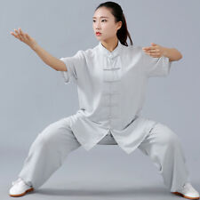 Mens Womens Chinese Kung Fu Taichi Uniform Martial Arts Wingchun Suit Outfit Hot