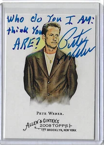 Pete Weber handsignierte Allen und Ginter Karte 2008 WER DENKST DU BIST ICH - Bild 1 von 24