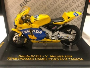 Moto Honda RC211 - V #6 MotoGP 2004 Team Pramac Camel - IXO MODELS 1:24 - Imagen 1 de 1