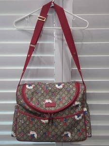 Gucci GG Supreme Baby Diaper Bag Duck Ducks USED Nice Ships Free CC - Picture 1 of 24