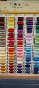 Coats Cotton 100m Spool 100% Pure Mercerised Nr50 BUY 15 And Have FREE Delivery - Picture 1 of 167
