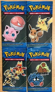 LOT DE 4 BOOSTER CARTE POKEMON MACDONALD'S 2019 MACDO MAC DONALD'S ART-SET