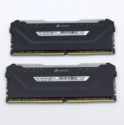 Corsair Vengeance RGB PRO 16 GB Desktop Memory CMW16GX4M2A2666C16 Black (2x8GB) - Image 1 of 2