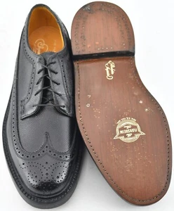 NUEVO con CAJA 1983 VINTAGE | ZAPATOS FLORSHEIM 7D NEGROS ALA LARGA VINTAGE V TACOS 92604 - Imagen 1 de 11