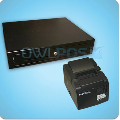 Square Stand POS Bundle Star TSP143IIU Receipt Printer Cash Drawer Combo TSP100 - Image 1 of 1