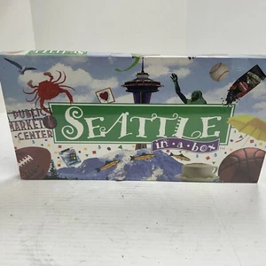 Vintage Monopoly Seattle In a Box Board Game Public Market Center NEW factory wr - Picture 1 of 10