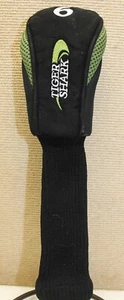 */New Golf Club Head Cover - Tiger Shark #6 Hybrid - Bl/Whi/Green - HC7 - Picture 1 of 5
