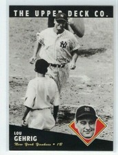 1994 Upper Deck Baseball #40 - All-Time Heroes - LOU GEHRIG - New York Yankees