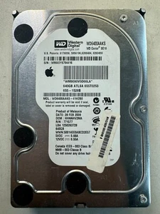 APPLE ATLSA 655T0253 WD6400AAKS-41H2B0 771577 640GB 7.2K RPM 3 Gb/s SATA 3.5" - Picture 1 of 6
