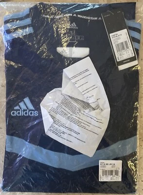 NEW Adidas Mens Soccer Jersey Medium M MT19 SS JSY Retail $40!! Navy Blue NWT - Image 1 of 4