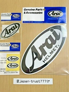 ARAI HELMET Genuine Emblem Sticker Decal 3 type Small Large Light reflection set - Picture 1 of 5