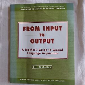 From Input to Output VanPatten (Paperback 2003)