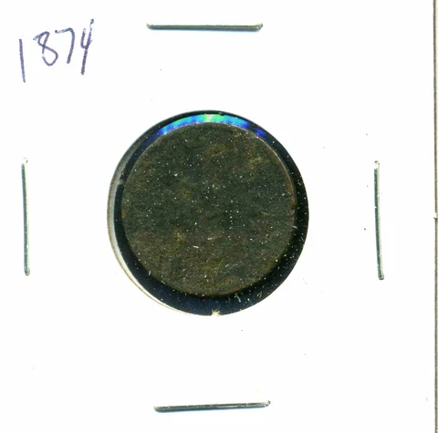 INDIAN HEAD CENT Head 1874 Circulated United States 1C PENNY 1 C Coin #4835 Cover