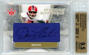 2009 SPORTKINGS AUTOTHREADS GOLD #DF DOUG FLUTIE SIGNED JERSEY BGS 9.5 / AUTO 9! - Picture 1 of 2