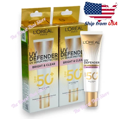 L'Oreal Paris UV Defender Bright Clear SPF50 , 30 ml pack 2 , Ship from USA - Image 1 of 3