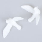 2Pcs 1 12 Dollhouse Mini Resin White Dove Simulation Animal Model Toys Bja Of