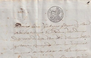 1848-PS-86 ESPAÑA SPAIN REVENUE SEALLED PAPER 1848 SELLO 4to. - Picture 1 of 2