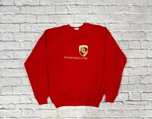 Vintage Porsche Sweater Logo Pullover Size Lg - Picture 1 of 6