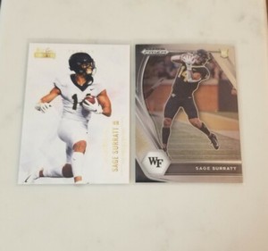 2021 Wild Card Matte White & Panini Prizm Lot (2) - Sage Surratt Rookie Cards