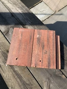 Approx 270 Marley Ashmore Interlocking Plain Roof Tiles Old English Dark Red - Picture 1 of 2
