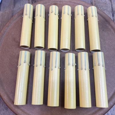 Cubiertas de enchufe de vela de goteo vintage - Juego de 12 - Candelabro de araña - 4 pulgadas de alto  Foto 1 de 4