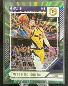 Tarjeta láser verde holográfica Donruss NBA Tyrese Haliburton 2024-25 #191 Indiana Pacers - Imagen 1 de 2
