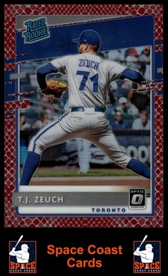 2020 Donruss Optic #86 T.J. Zeuch Dragon Red #/88 - Image 1 of 2
