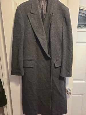 Vintage Christian Dior Monsieur Sport Wool Overcoat Top Coat Coat Charcoal Gray - Image 1 of 4